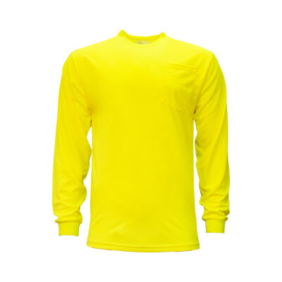 Performance Poly Long Sleeve Pocketed Enhanced Vis Tee Thumbnail