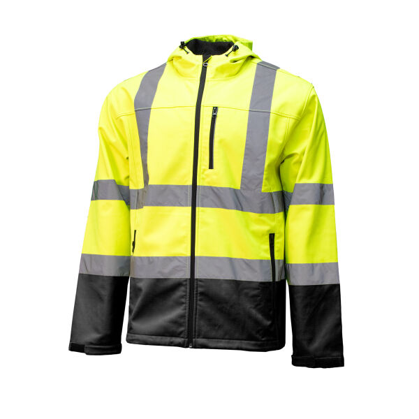 Class 3 Hi Vis Crawford Rip Stop Soft Shell Jacket Thumbnail